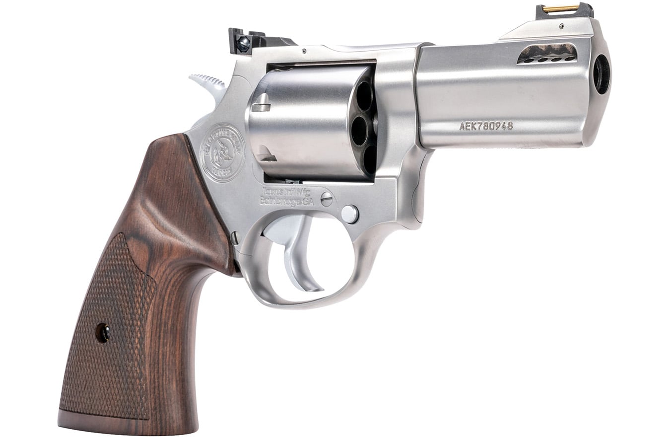 TAURUS 692 Executive 357 Magnum ND 9 Mm DA SA with Checkered Altamont Walnut Grip